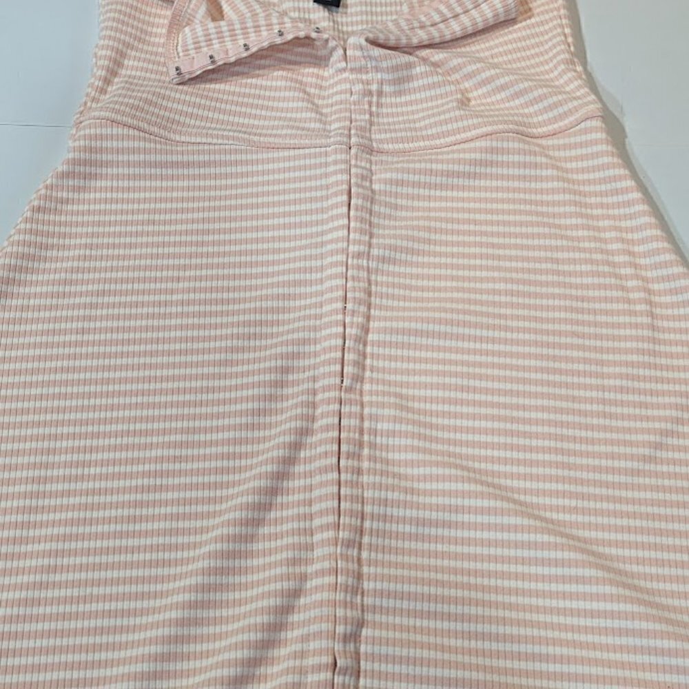Forever 21 Blush Pink Striped Dress Medium - Picture 4 of 7